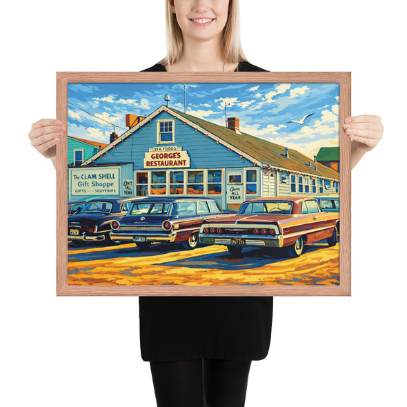George's Restaurant Framed poster
