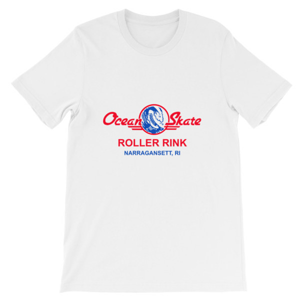 Ocean Skate Roller Rink Light Color Short-Sleeve Unisex T-Shirt