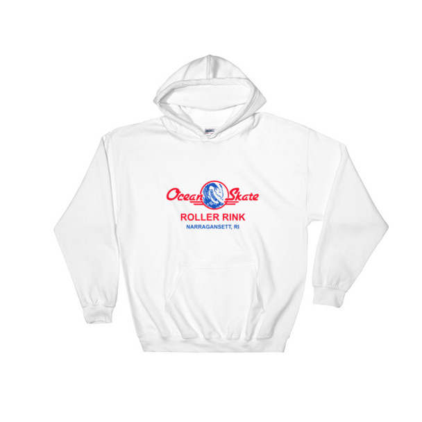 Ocean Skate Roller Rink Light Color Hooded Sweatshirt