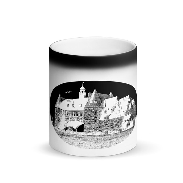 Narragansett Towers Black Matte Black Magic Mug