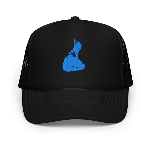 Block Island Aqua Logo Foam trucker hat