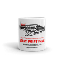 Shore Dinner Hall + Rocky Lobster White glossy mug