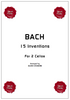 Johann Sebastian BACH, 15 Inventions for 2 Cellos