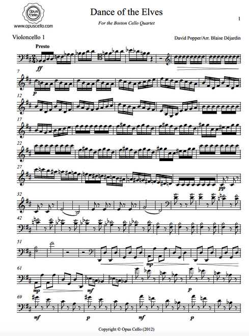Cello 1 first page