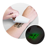 Temporary Tattoo Glow in the Dark - 51mm x 76mm