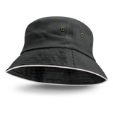 Bondi Bucket Hat - White Sandwich Trim