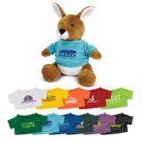 Custom branded Kangaroo Plush Toy - promotional product with logo printing available in Australia
