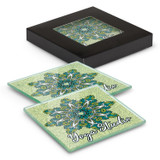 Venice Glass Coaster - Set of 2 - Square - Full Colour