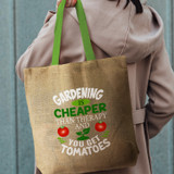 Thera Jute Tote Bag - Coloured Handles