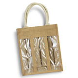 Serena Jute Triple Wine Carrier