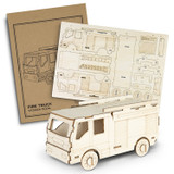 BRANDCRAFT Fire Truck Wooden Model