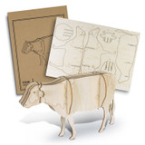 BRANDCRAFT Cow Wooden Model