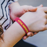 Kids Silicone Wrist Band - Embossed