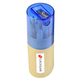 <p>This cylinder-shaped paper tube with a plastic lid is packed with 12 coloured pencils and a sharpener. Compact and easy to carry, it’s the perfect portable set for creativity on the go.</p>
<p>*Pencils are non-toxic.</p>
