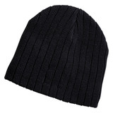 Cable Knit Beanie - Black