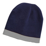 Skull Beanie - Navy,Grey
