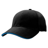 Sandwich Peak Cap - Black,Aqua
