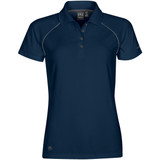 Women Piranha Performance Polo - True Navy,Granite