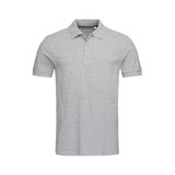 Men's Premium Cotton Polo - Grey Heather
