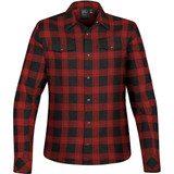 Women's Logan Snap Front Shirt - Black,Red Plaid