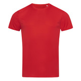 Men's Active Sports-T - Crimson Red
