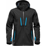 Men's Patrol Softshell - Black,Electric Blue
