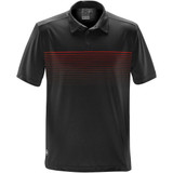 Men's Wavelength Polo - Black,Bright Red