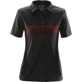 Women's Wavelength Polo - Black,Bright Red
