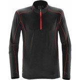 Men's Pulse Fleece Pullover - Black,Bright Red