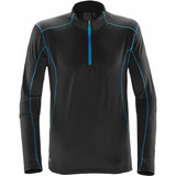 Men's Pulse Fleece Pullover - Black,Electric Blue