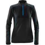 Women's Pulse Fleece Pullover - Black,Electric Blue