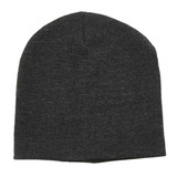 Heather Skull Beanie - Black Heather