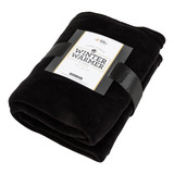 Coral Fleece Blanket - Black