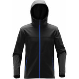 Men's Orbiter Softshell Hoody - Black,Azure Blue
