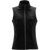 Women's Orbiter Softshell Vest - Black,Dolphin