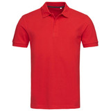 Men's Henry Polo - Crimson Red