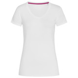 Women's Claire V-neck - White