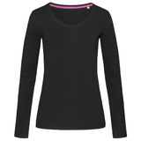 Women's Claire V-neck Long Sleeve - Black Opal