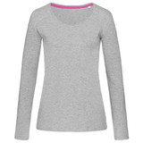 Women's Claire V-neck Long Sleeve - Grey Heather