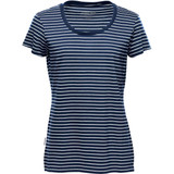 Women's Railtown Crew Neck Tee - Navy,White