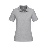 Women's Heavyweight Polo - Grey Heather