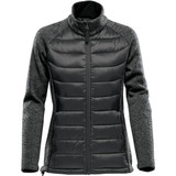 Women's Narvik Hybrid Jacket - Black,Dolphin Heather