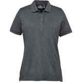 Women's Nantucket Stretch Pique Polo - Charcoal Heather