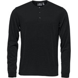 Men's Torcello L/S Henley - Black