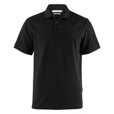 Neptune Regular Men's Cotton Polo - Black