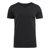 American V Men's V Neck Tee - Black