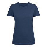American U Women's Crew Neck Tee - Faded Blue