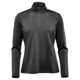 Women's Augusta 1/4 Zip Long Sleeve - Black