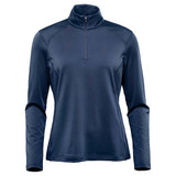 Women's Augusta 1/4 Zip Long Sleeve - Navy