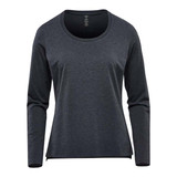 Women's Montebello Performance Long Sleeve Tee - Charcoal Heather